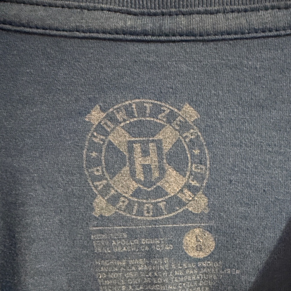 Howitzer L Men’s Blue Graphic T-Shirt - Picture 4 of 5